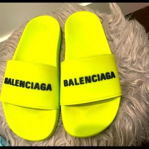 AUTHENTIC Balenciaga Slides-Neon Yellow